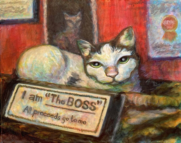 [I am "The BOSS" All proceeds go to me] 16x20" $400