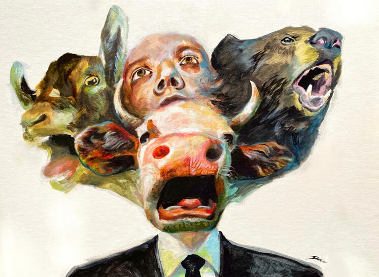 [Animal Business] 18x24" $400